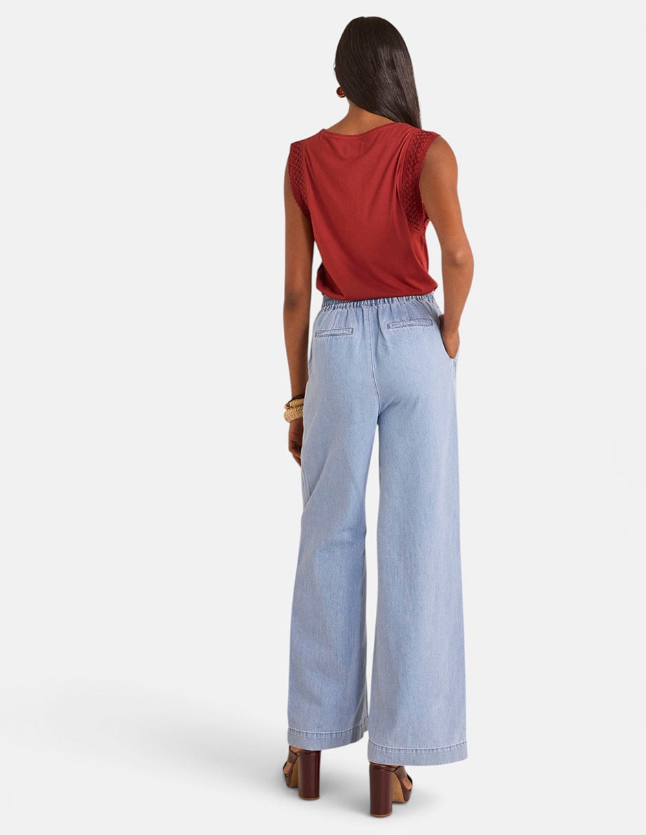 Jegging relajado a la cintura para mujer