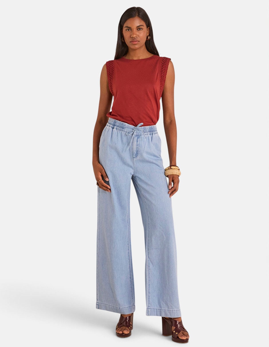 Jegging relajado a la cintura para mujer 3