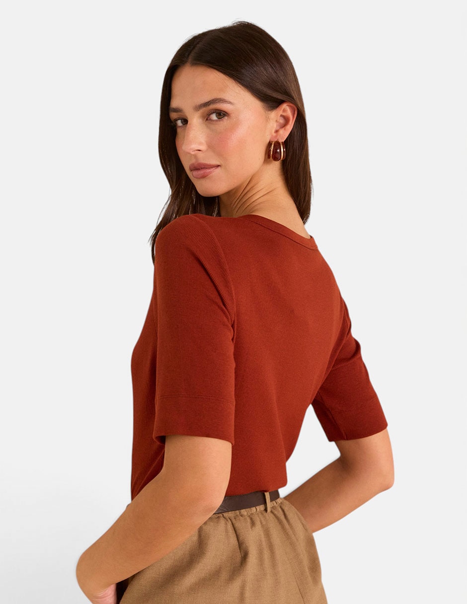 Blusa manga al codo para mujer Blusa manga al codo para mujer