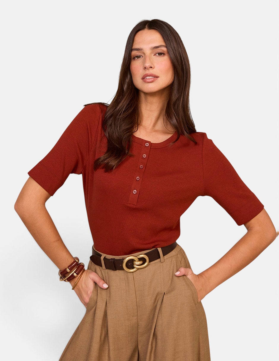 Blusa manga al codo para mujer 2