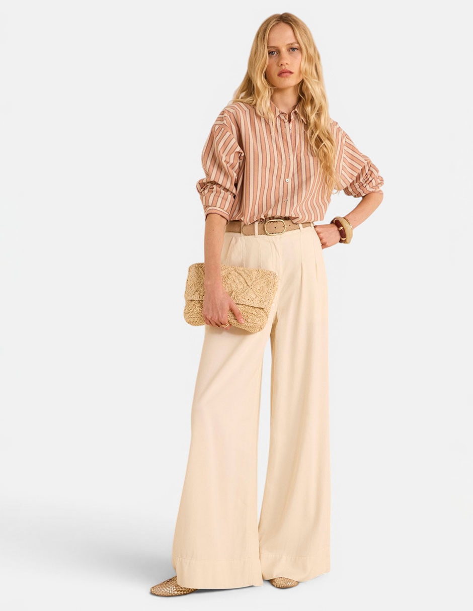 Blusa camisera manga larga para mujer 2