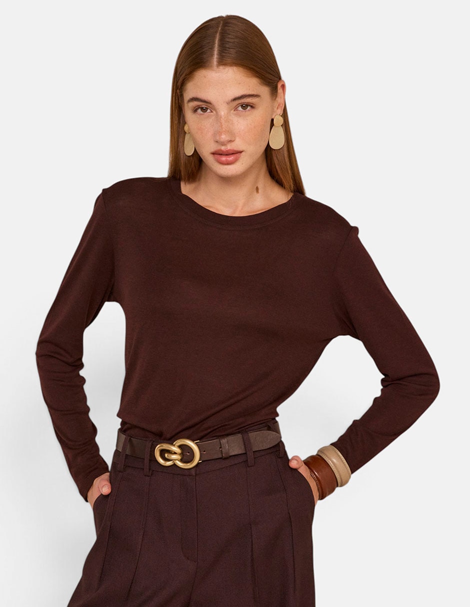 Suéter cuello redondo para mujer Suéter cuello redondo para mujer