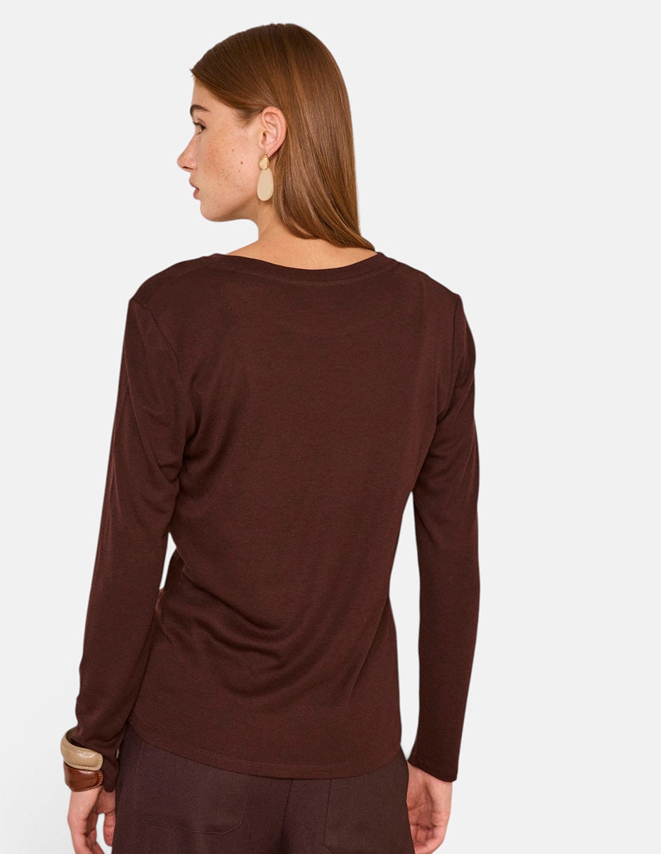 Suéter cuello redondo para mujer 3