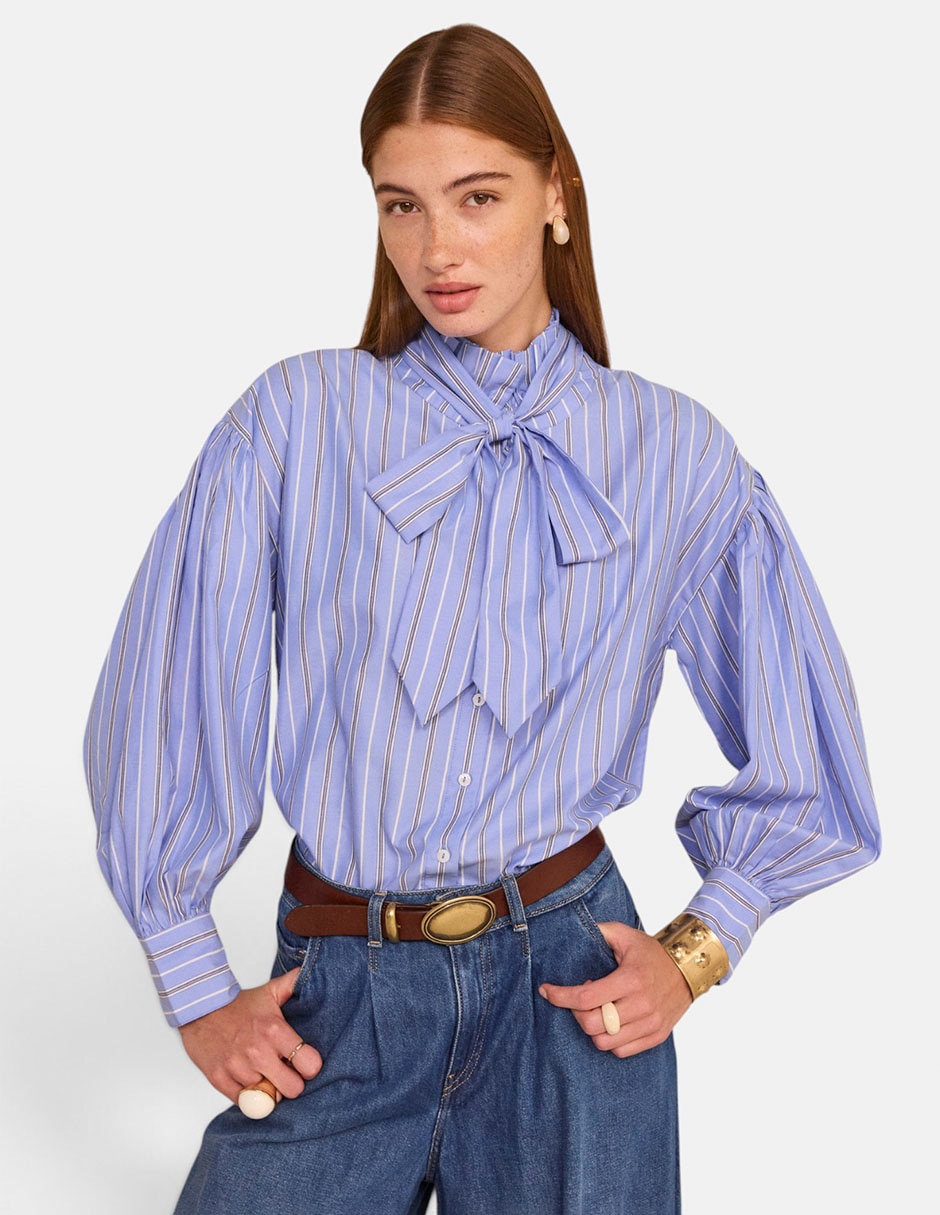 Blusa manga larga para mujer