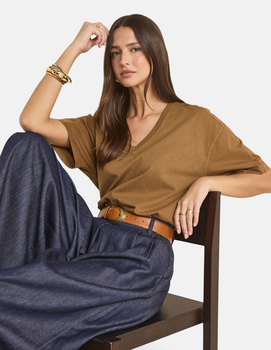 Blusa manga al codo para mujer 4