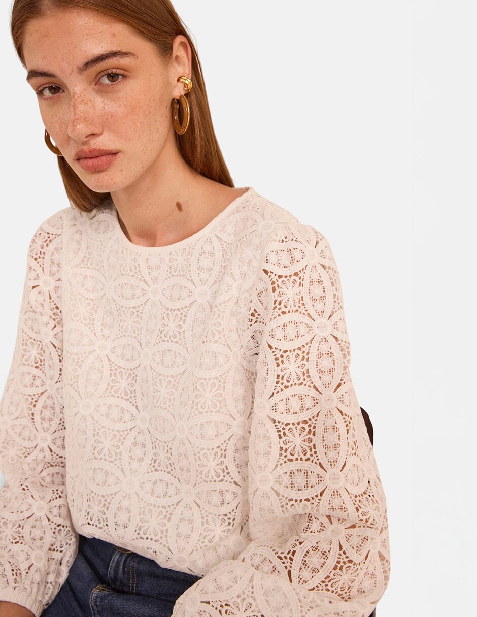Blusa manga larga para mujer 4