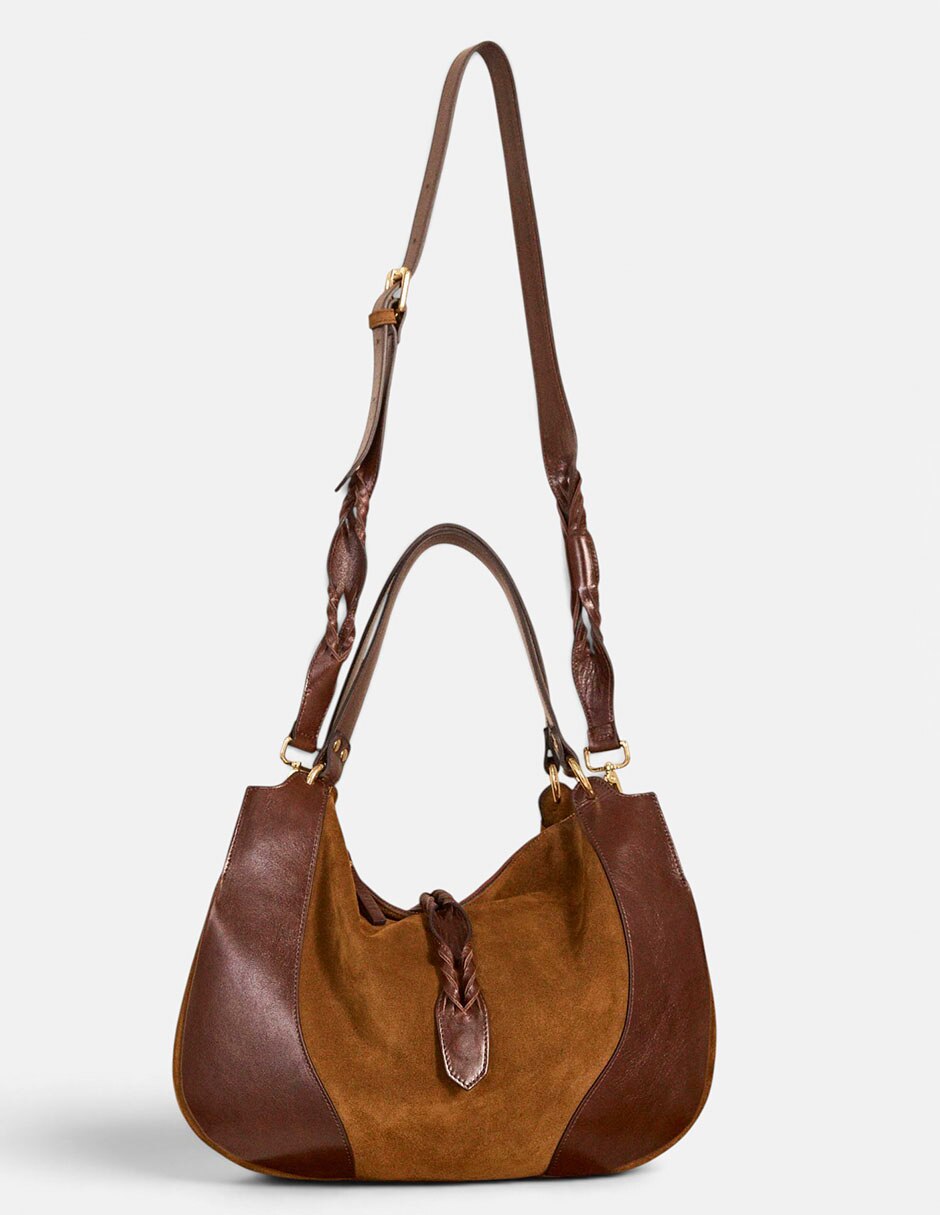 Bolsa hobo de cuero para mujer 3