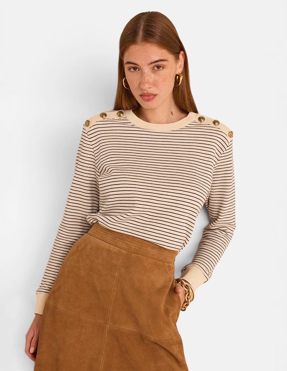 Suéter cuello redondo para mujer Suéter cuello redondo para mujer