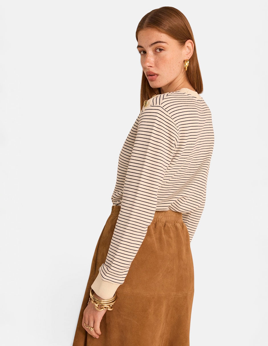 Suéter cuello redondo para mujer 4