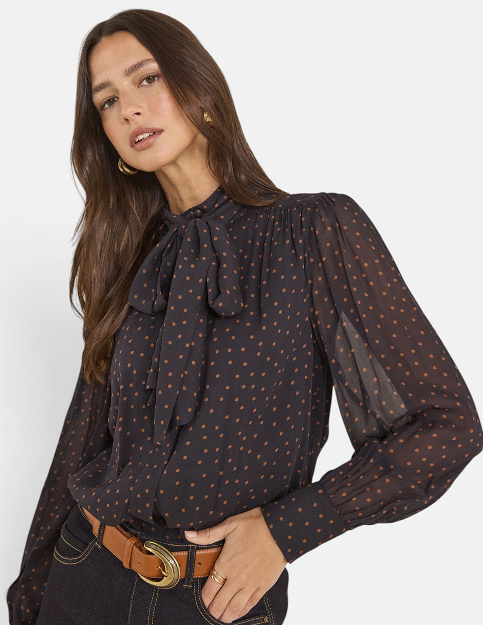Blusa manga larga para mujer 4