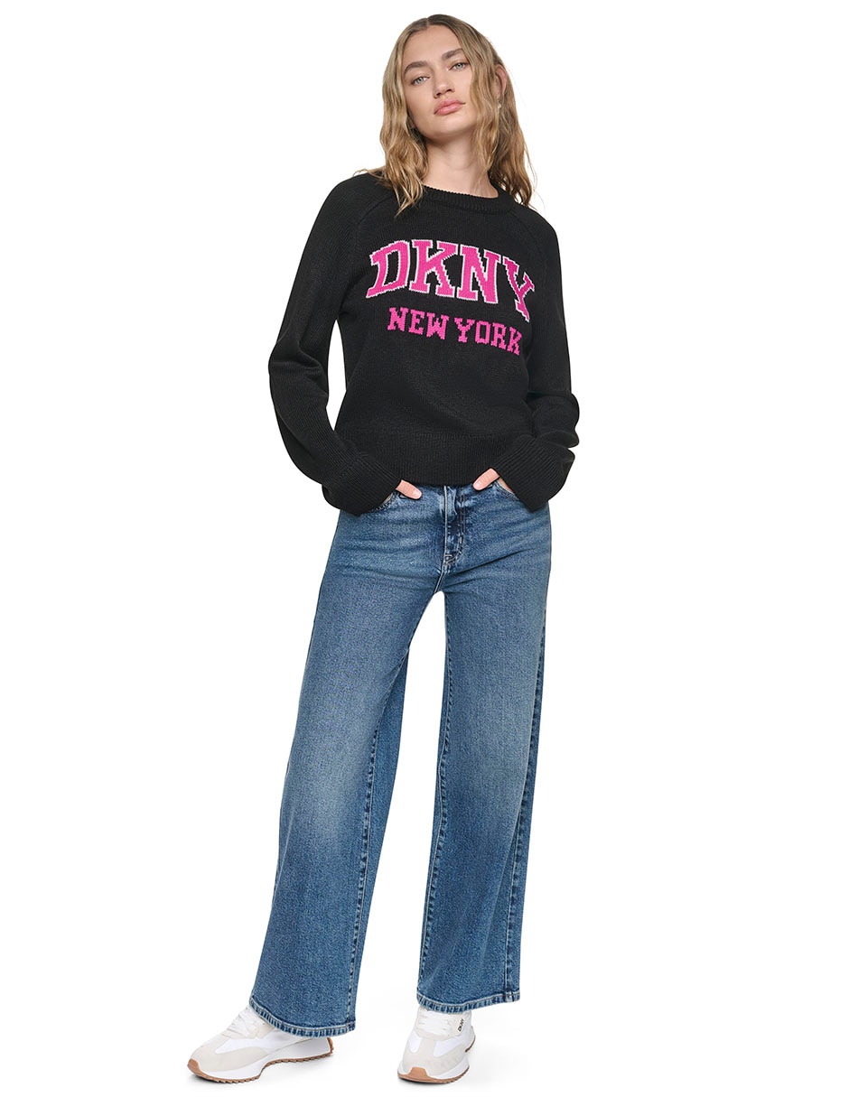 Pantalón regular dkny regular para mujer 3
