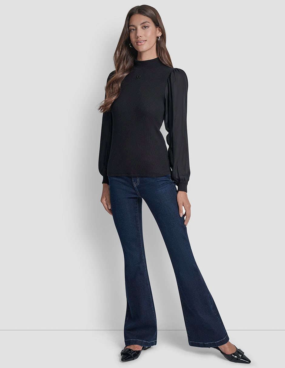 Pantalón regular dkny regular para mujer 3