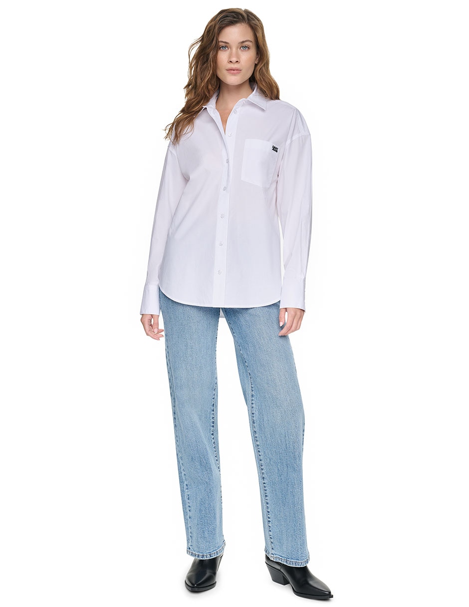 Pantalón regular dkny regular para mujer 3