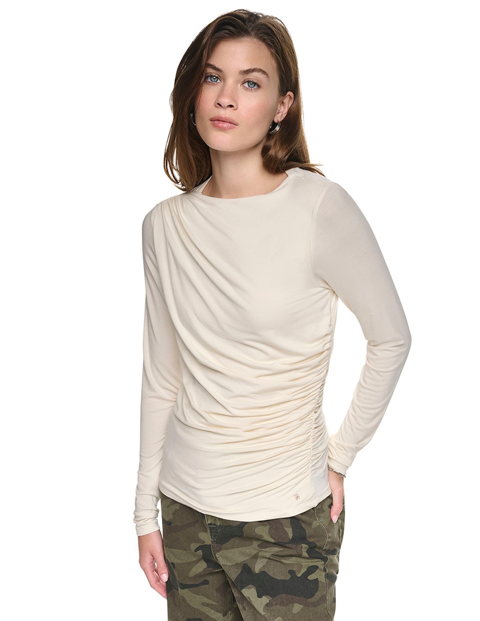 Pantalón regular dkny regular para mujer 4
