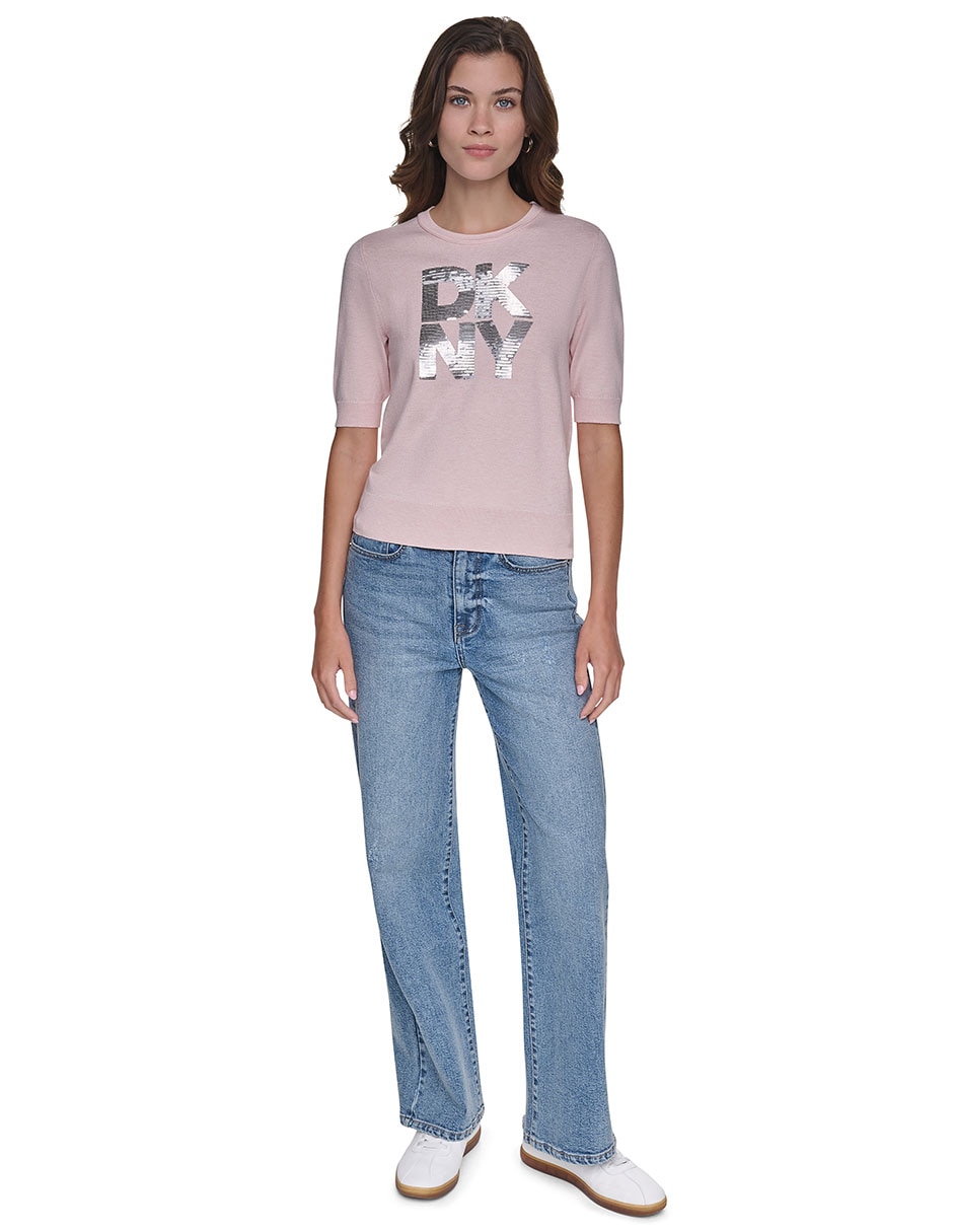 Pantalón regular dkny regular para mujer 3