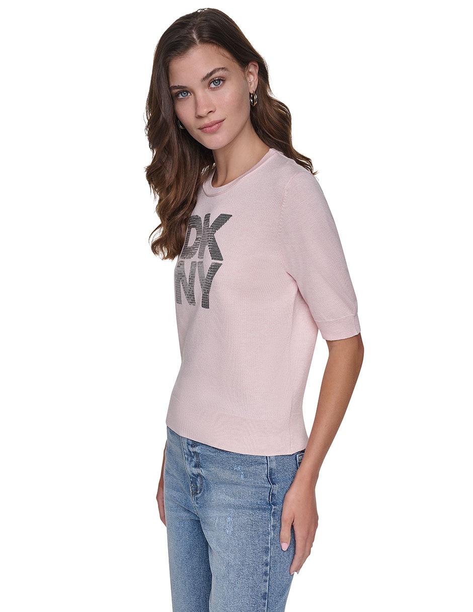 Pantalón regular dkny regular para mujer 4