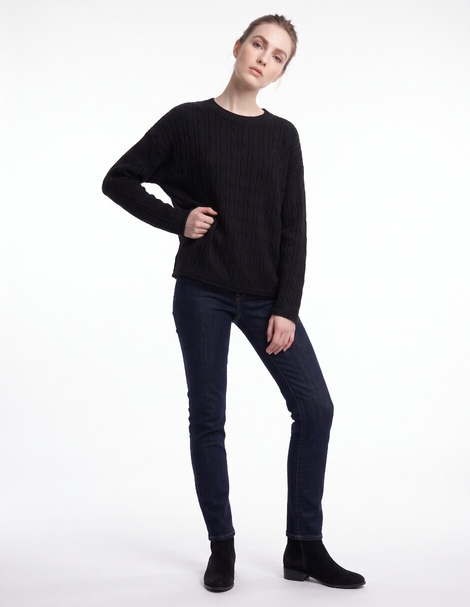 Suéter cuello redondo para mujer 3