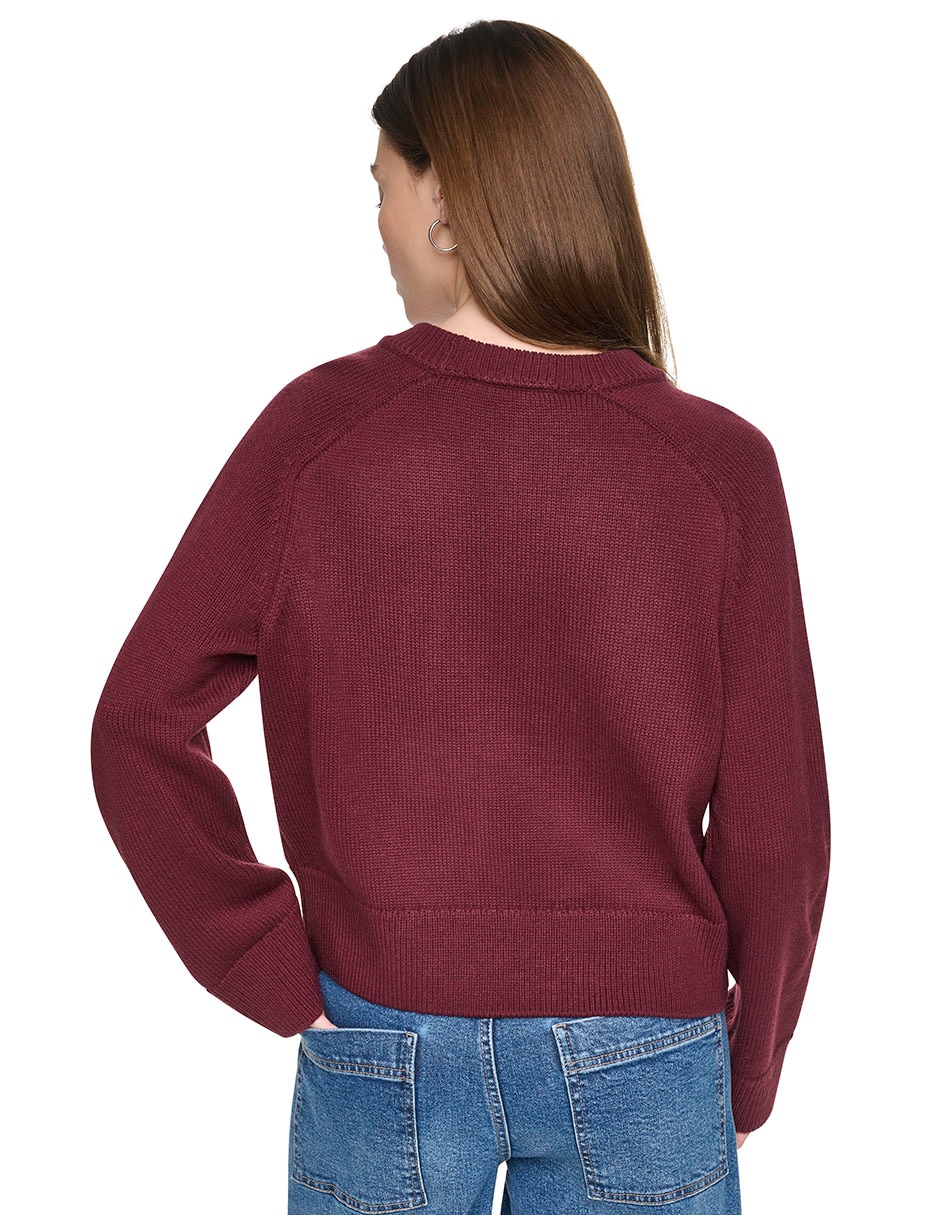 Suéter cuello redondo para mujer 2