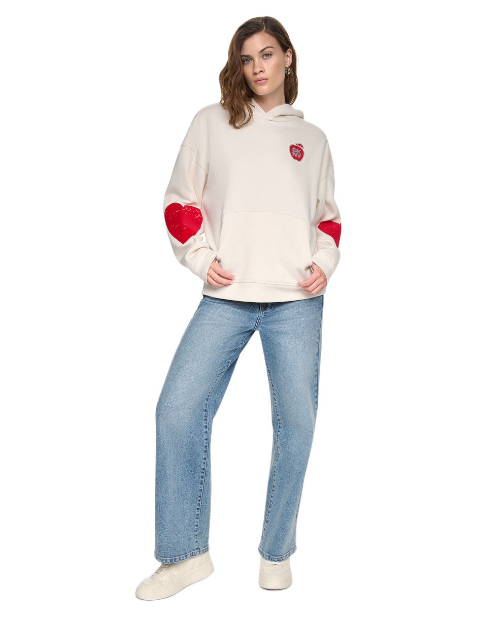 Sudadera con capucha y bolsa para mujer 4