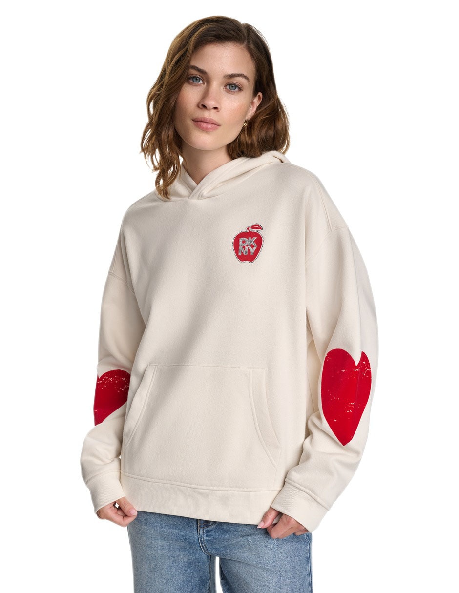 Sudadera con capucha y bolsa para mujer 2