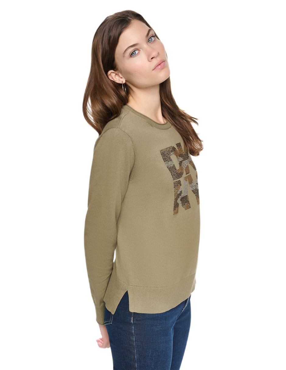 Suéter cuello redondo para mujer Suéter cuello redondo para mujer