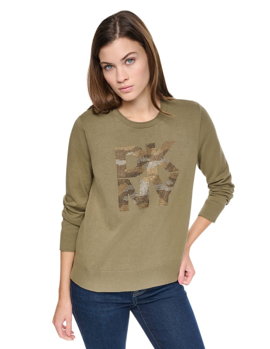 Suéter cuello redondo para mujer 2
