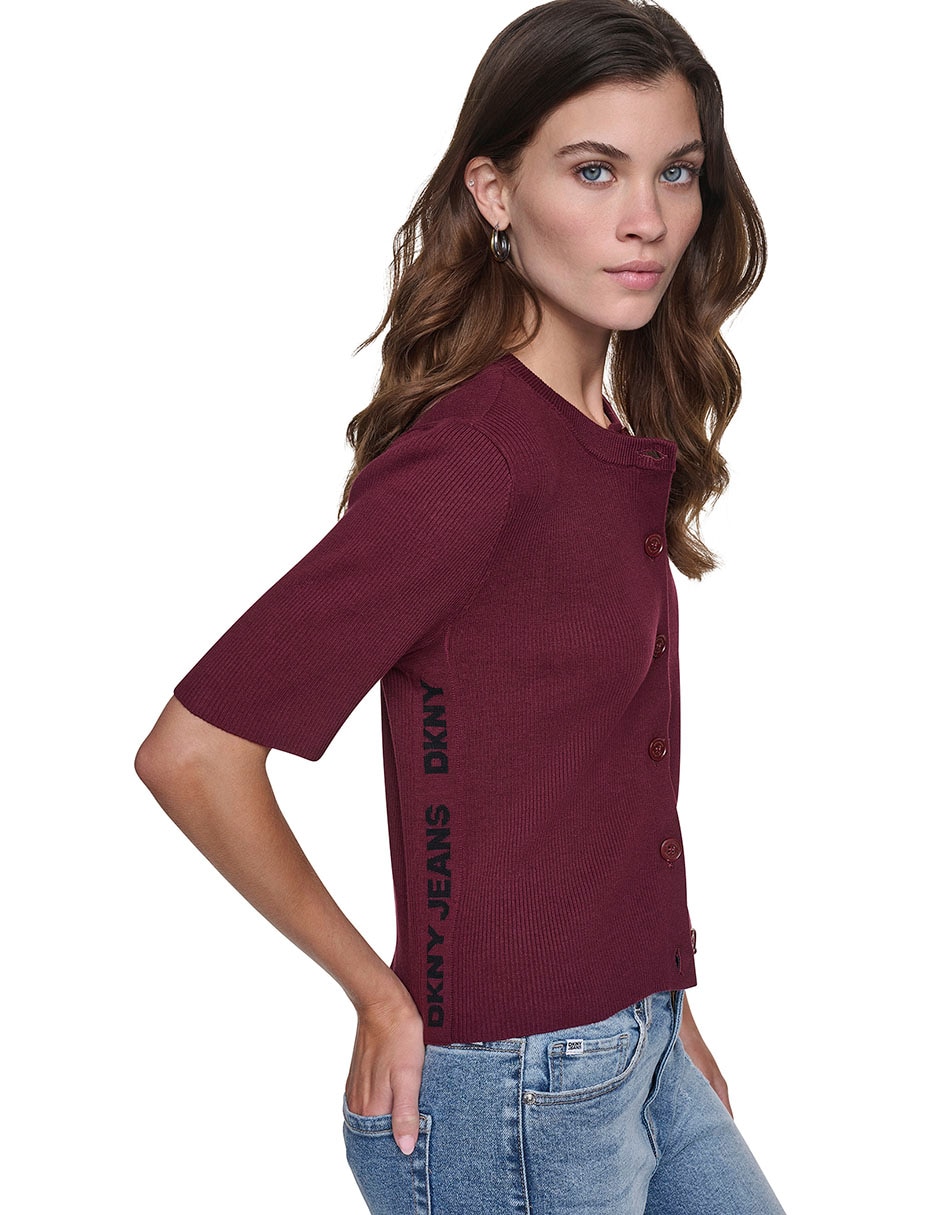 Pantalón regular dkny regular para mujer 4