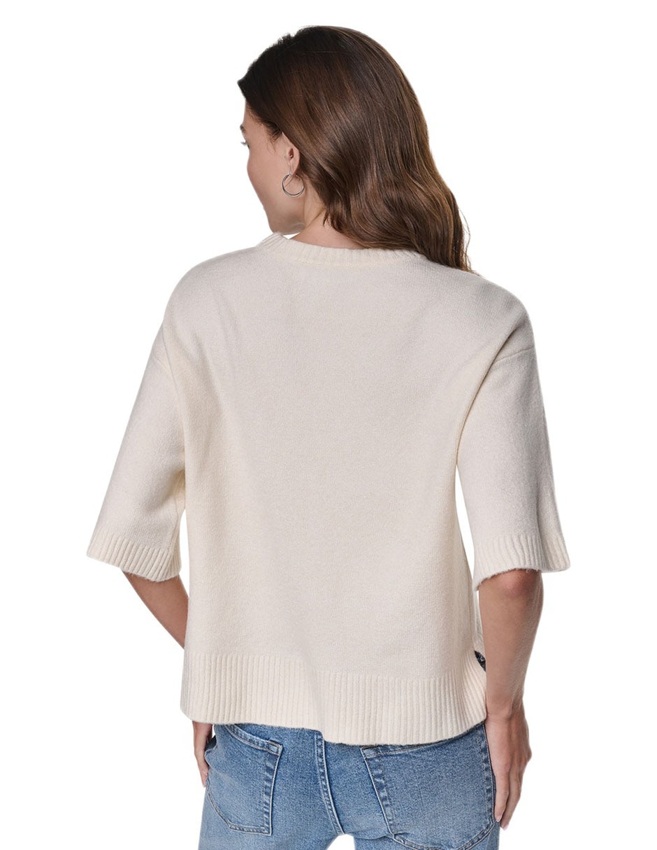 Suéter cuello redondo para mujer 4