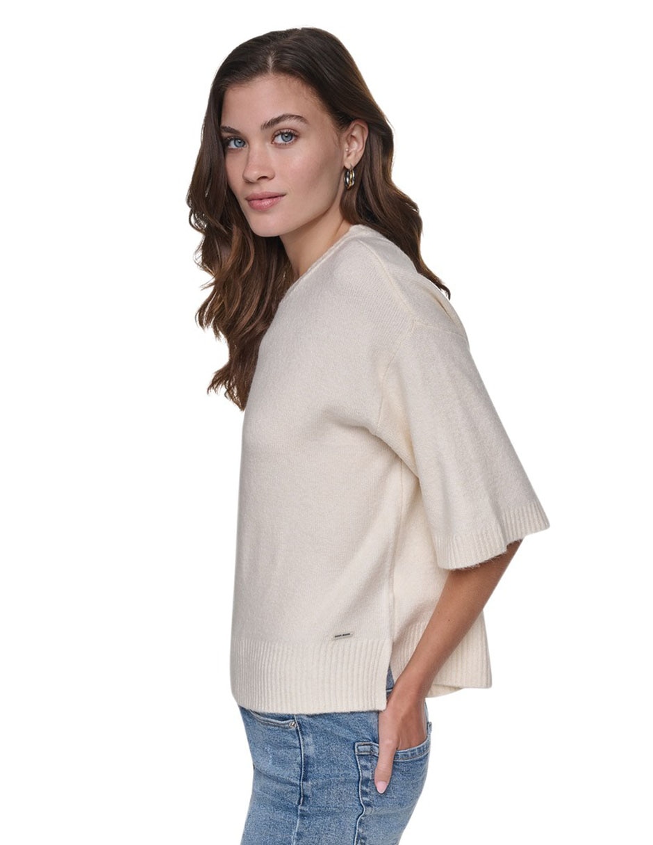 Suéter cuello redondo para mujer 2
