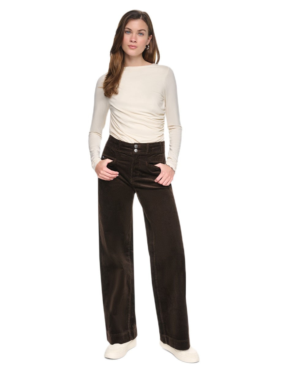 Jeans wide leg dj6m4279 para mujer 4