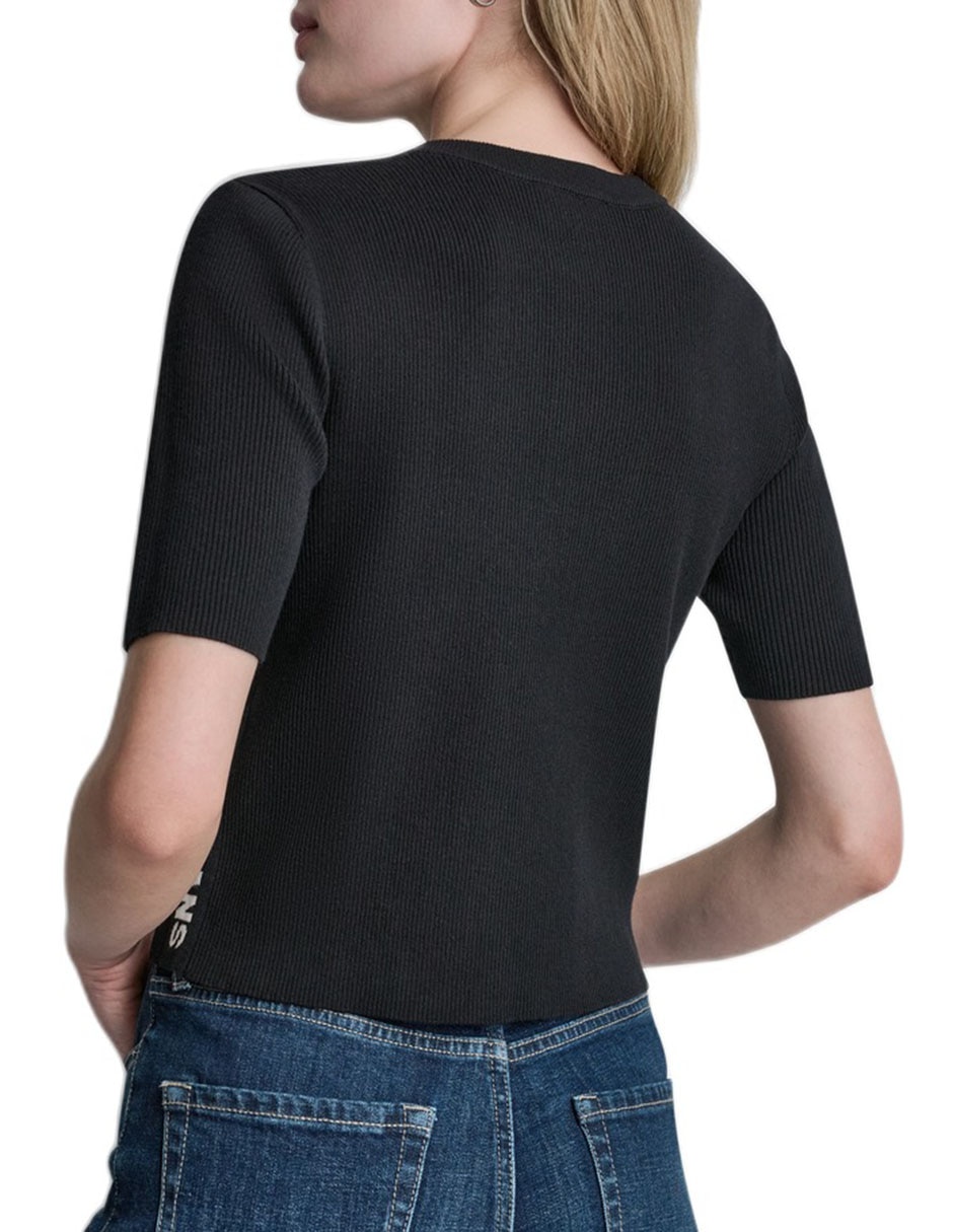 Suéter cuello redondo para mujer 4