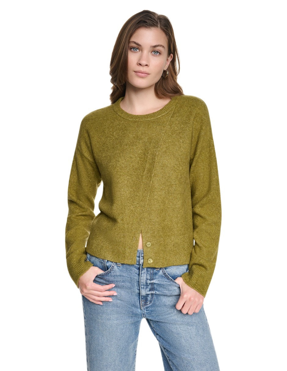 Suéter cuello redondo para mujer