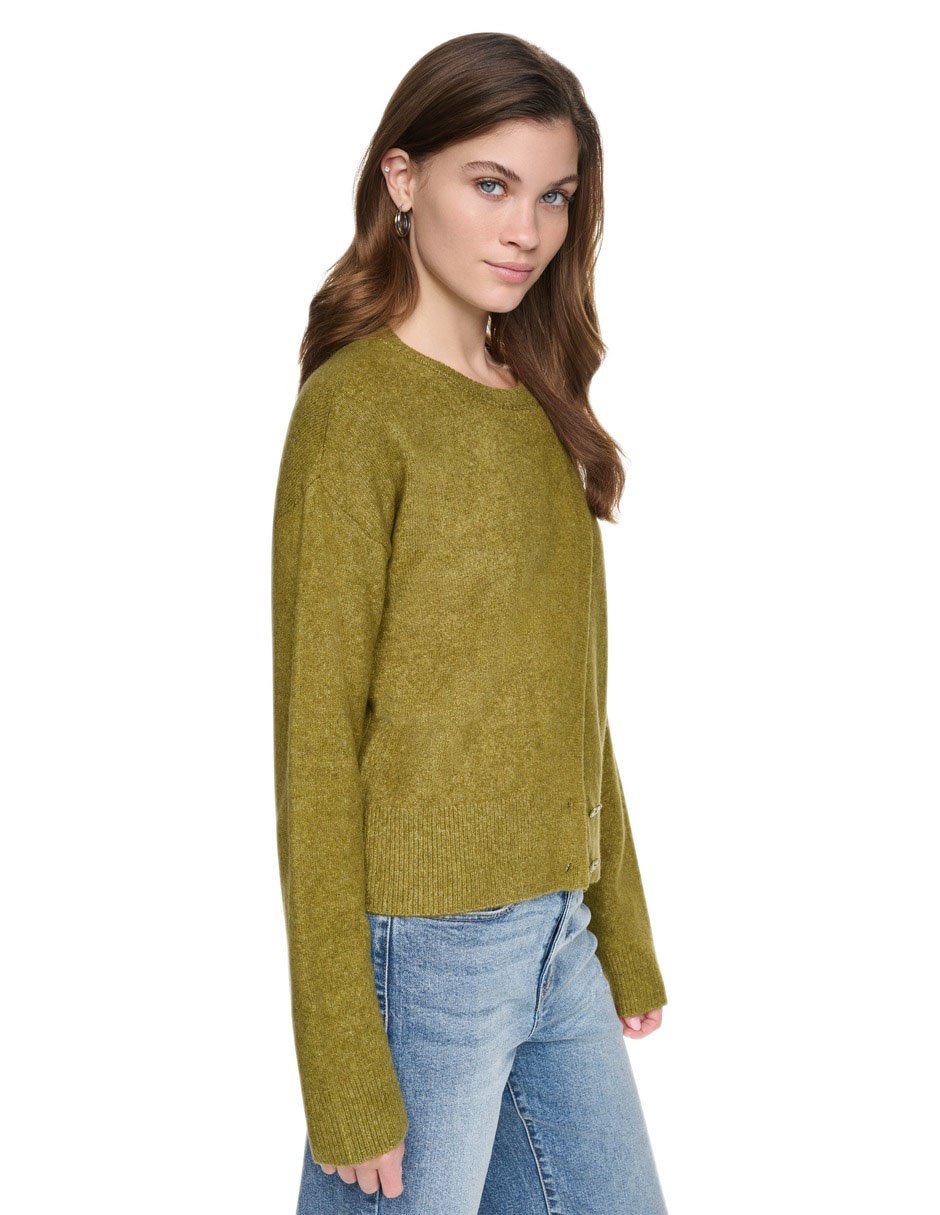 Suéter cuello redondo para mujer