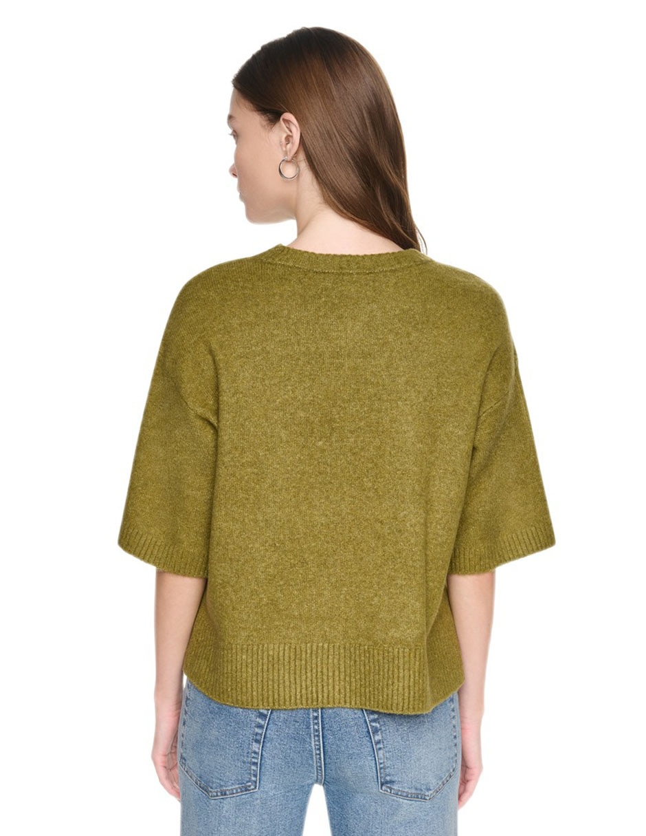 Suéter cuello redondo para mujer 4