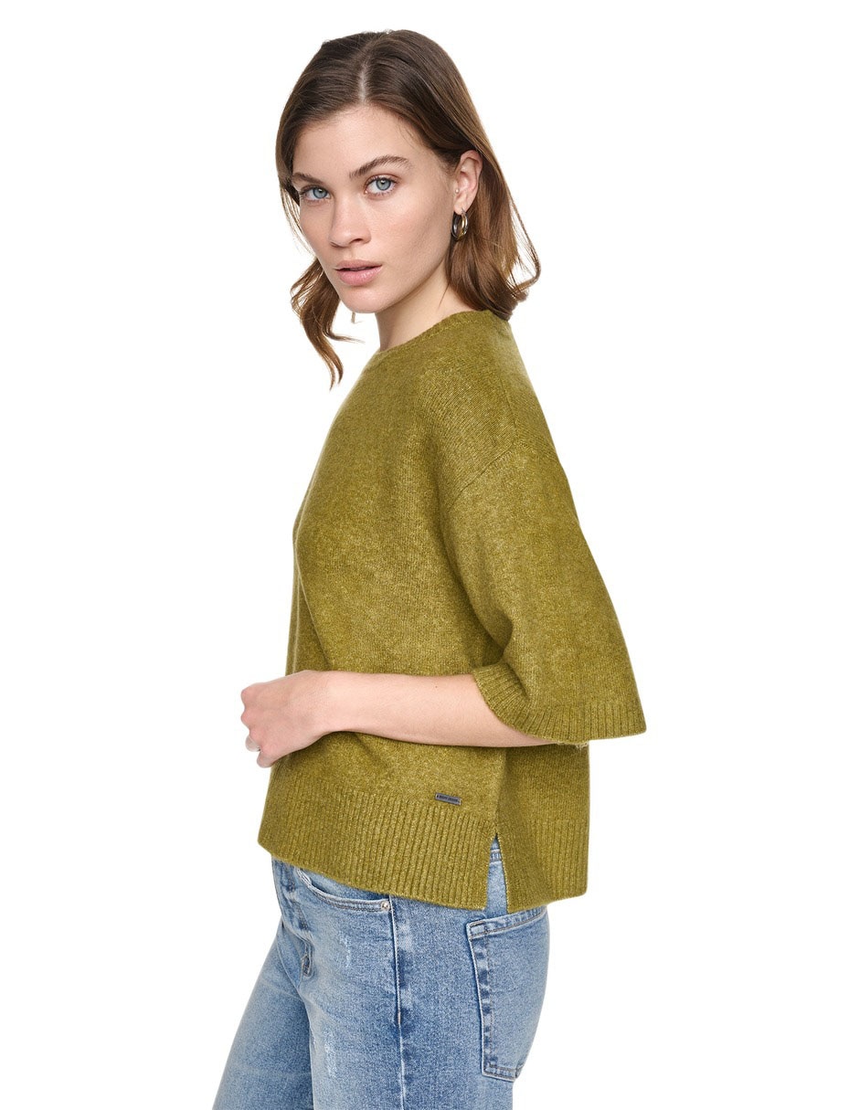 Suéter cuello redondo para mujer 2