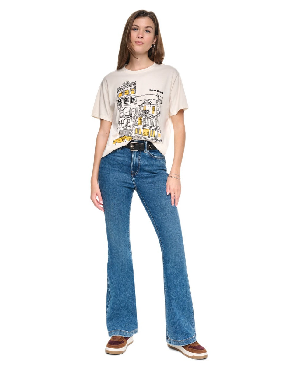 Playera manga corta cuello redondo mujer Playera manga corta cuello redondo mujer