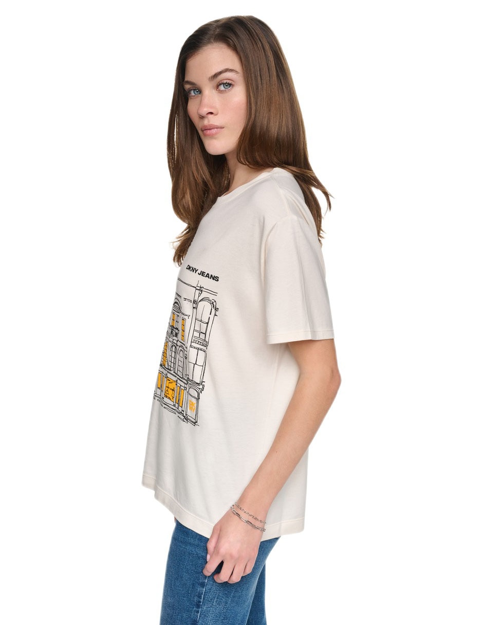 Playera manga corta cuello redondo mujer 2