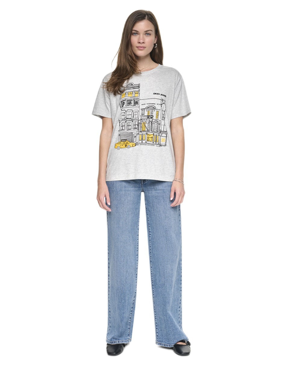 Playera manga corta cuello redondo mujer 4