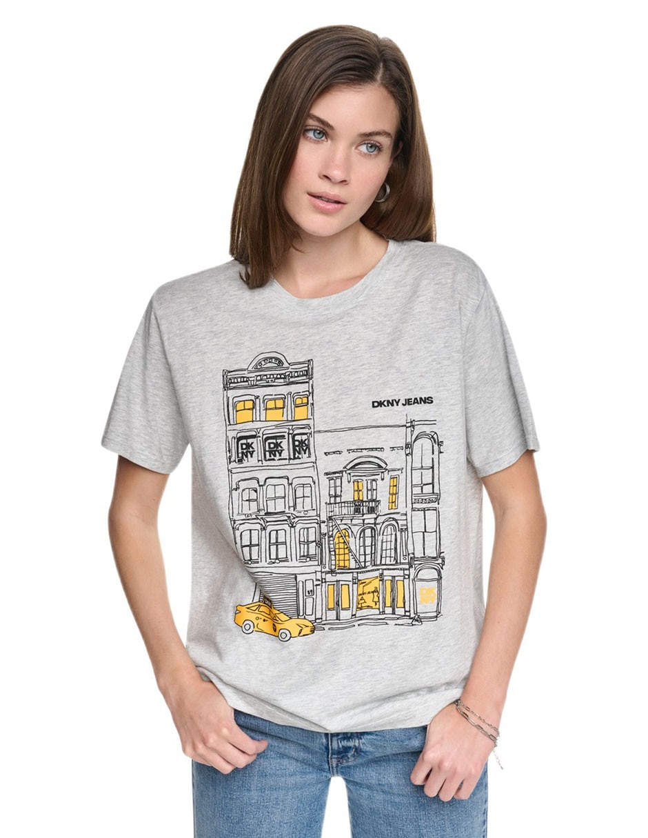Playera manga corta cuello redondo mujer 2
