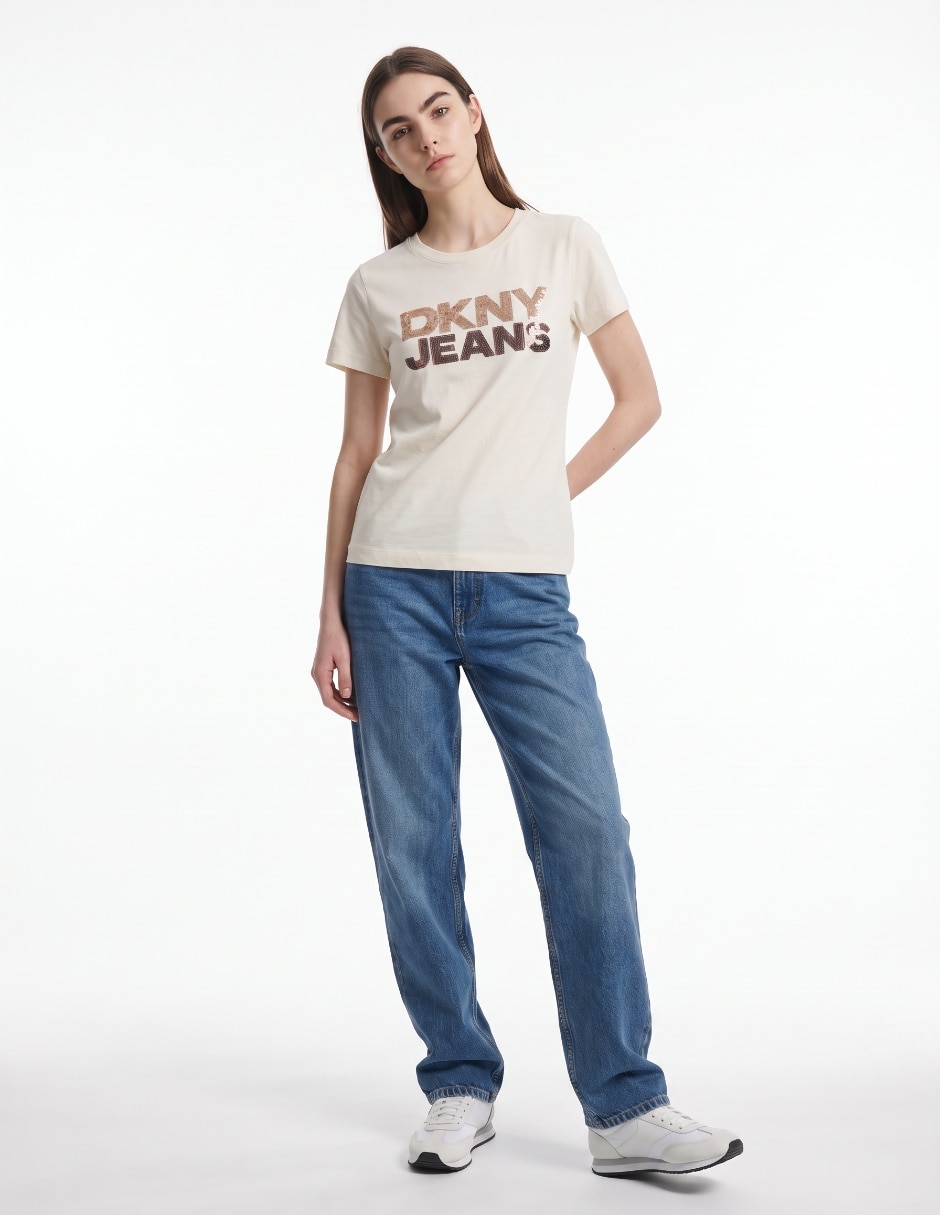 Playera manga corta cuello redondo para mujer 3