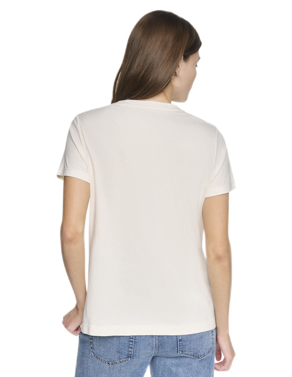 Playera manga corta cuello redondo mujer 4