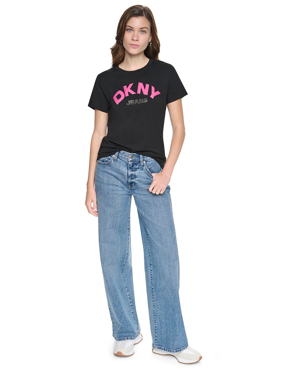Pantalón regular dkny regular para mujer 4