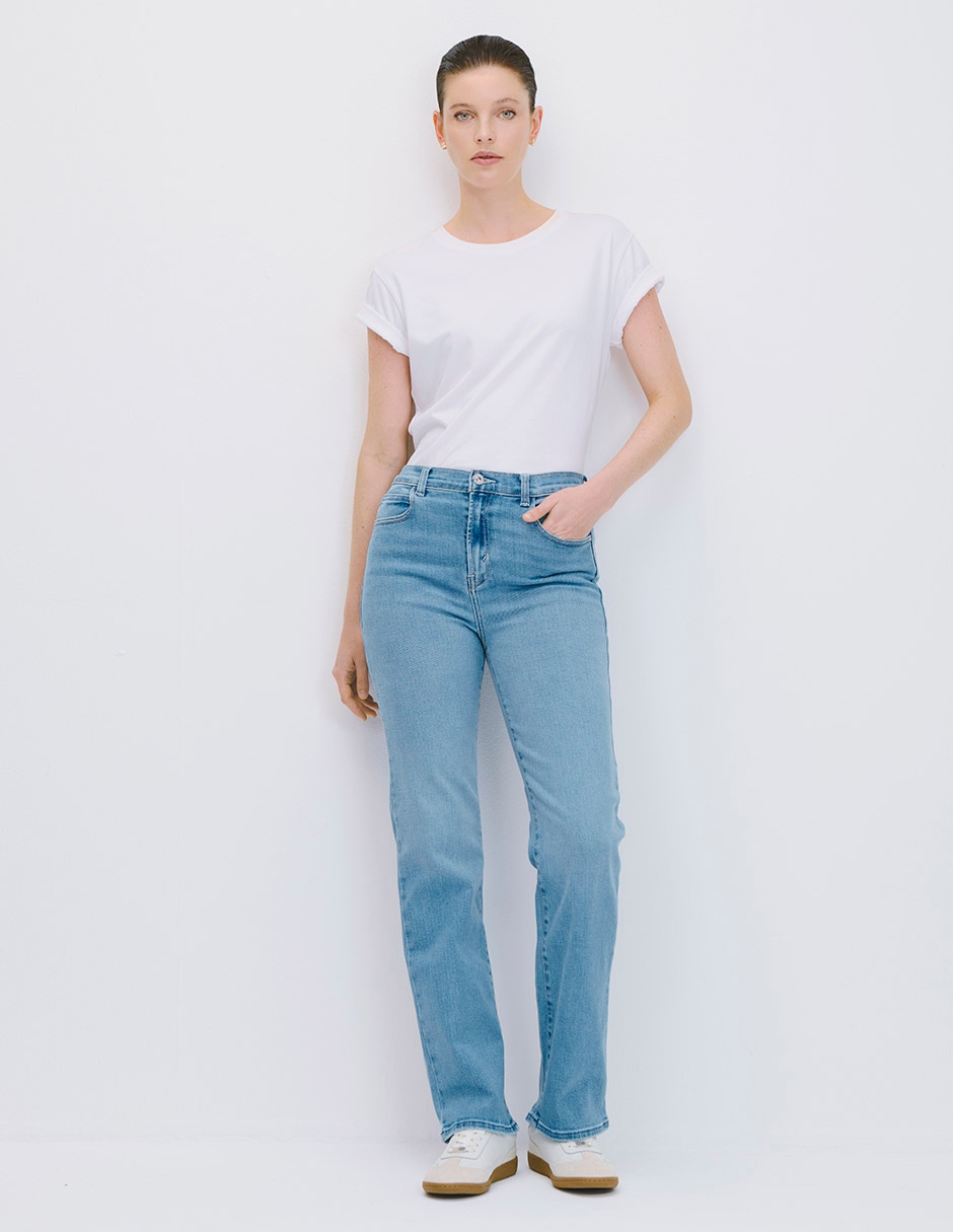 Jeans straight para mujer 4