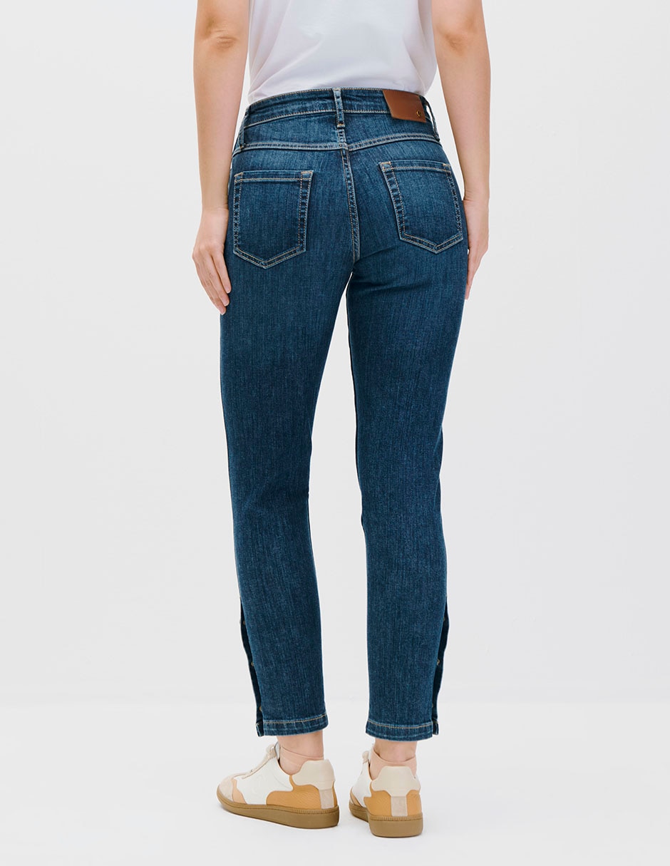 Jeans skinny corte cintura para mujer 2