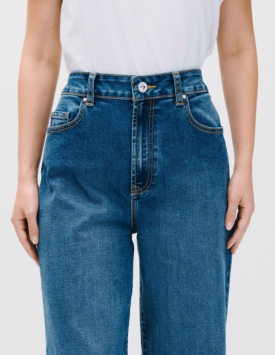 Jeans/Jegging/Jeans jogger Regular Wide leg Cintura alta WIDE LEG C.P. para mujer 2