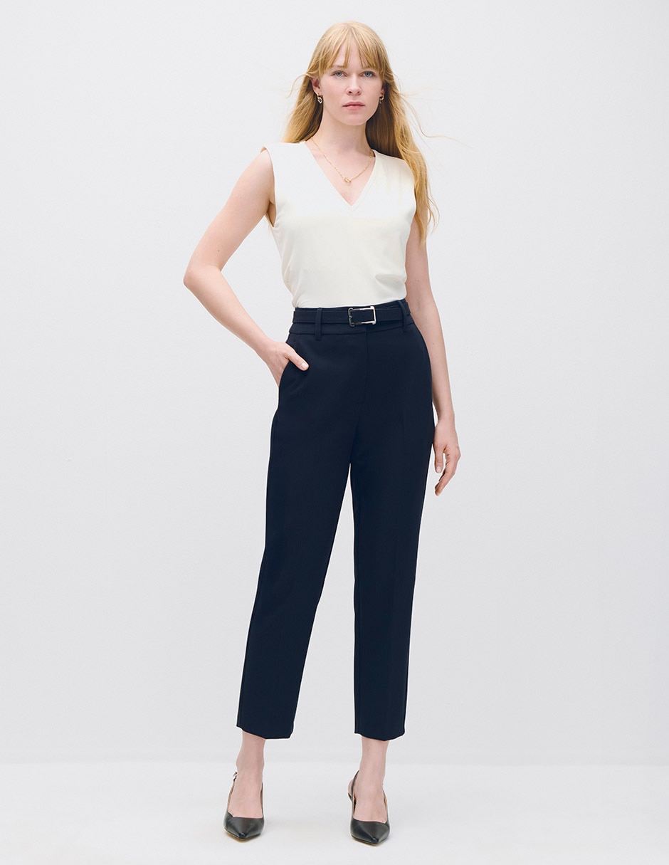 Pantalón regular traje 2 regular para mujer 2
