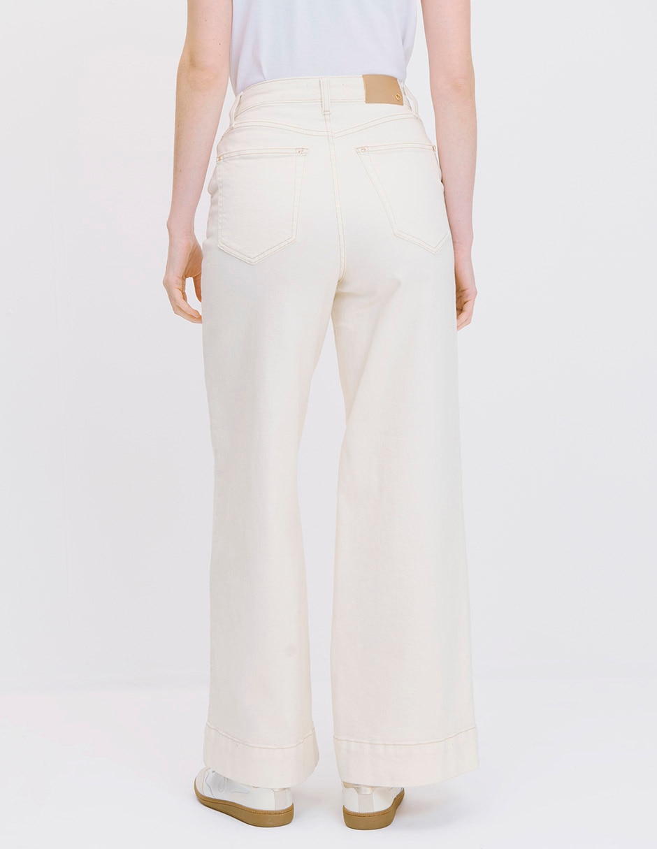 Jeans wide leg cintura para mujer 3