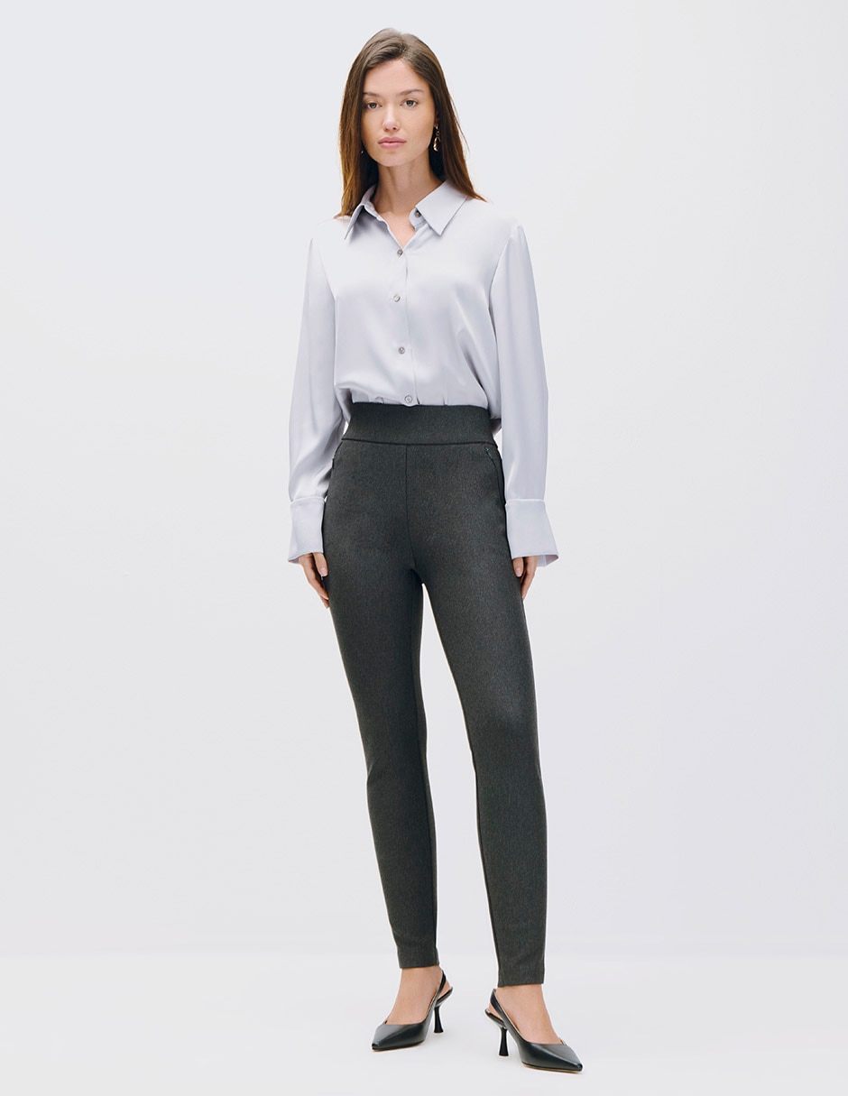 Legging cintura alta con elástico para mujer 4
