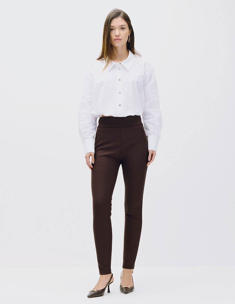 Legging cintura alta con elástico para mujer 2