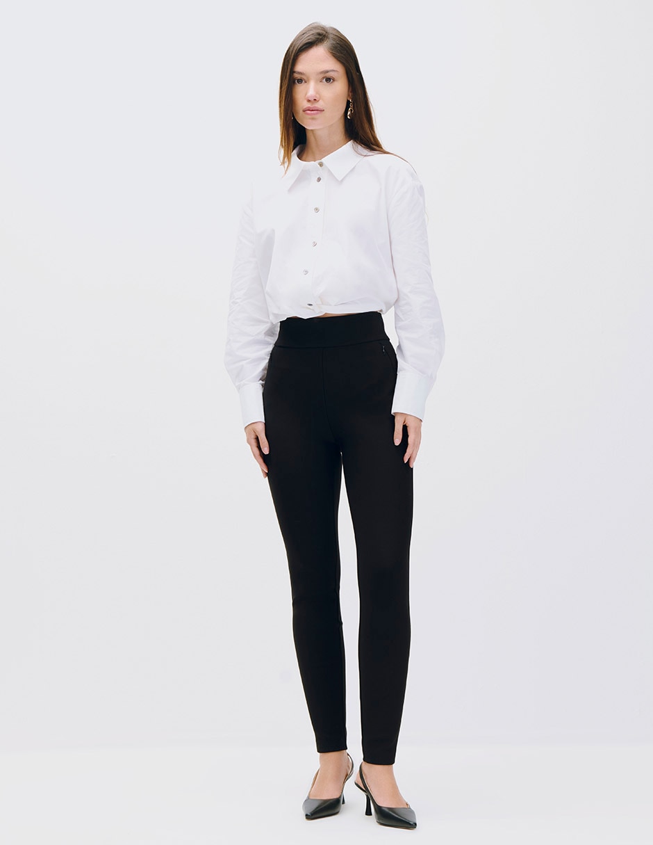 Legging cintura alta con elástico para mujer 4